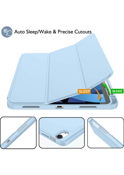 Apple iPad Air 11inç 2024 Air 4/5/6.Nesil 10.9" Kılıf Pen Charge Kalem Bölmeli (10.Nesil Değildir) fırsatları