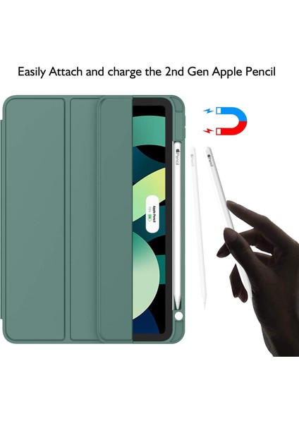 Apple iPad Air 11inç 2024 Air 4/5/6.Nesil 10.9" Kılıf Pen Charge Kalem Bölmeli (10.Nesil Değildir) fiyatları