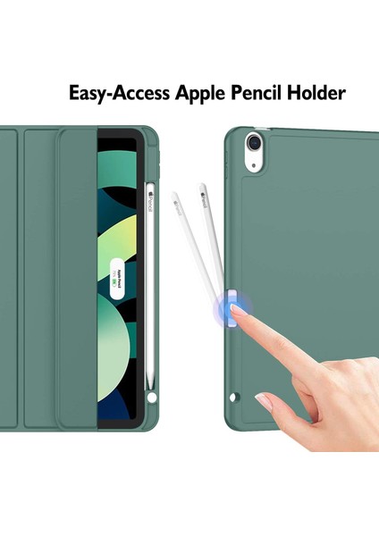 Apple iPad Air 11inç 2024 Air 4/5/6.Nesil 10.9" Kılıf Pen Charge Kalem Bölmeli (10.Nesil Değildir) modelleri