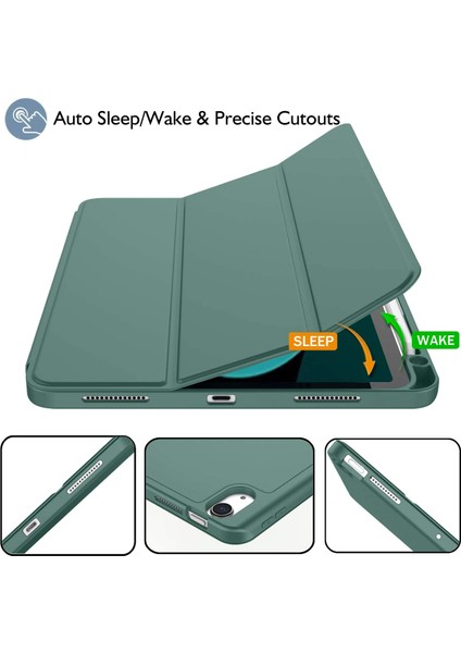 Apple iPad Air 11inç 2024 Air 4/5/6.Nesil 10.9" Kılıf Pen Charge Kalem Bölmeli (10.Nesil Değildir) indirimleri