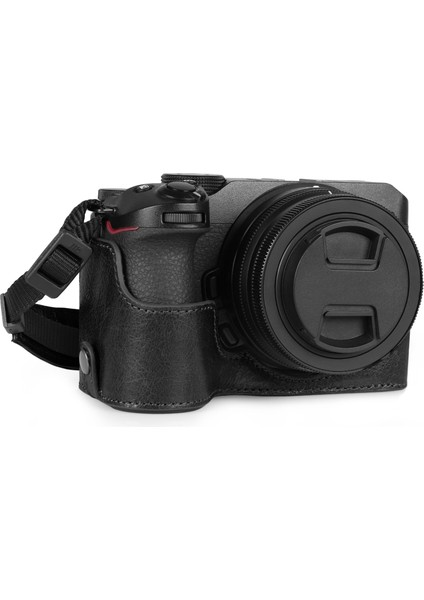 Gerçek Deri Nikon Z30 Ile Uyumlu Yarım Kamera Kılıfı