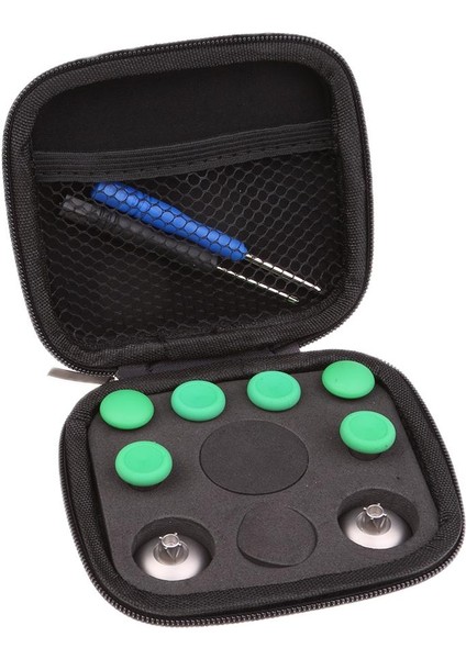8pcs Başparmak Tutarlar Stick +Controller Green Için Tampon Düğmesi (Yurt Dışından)
