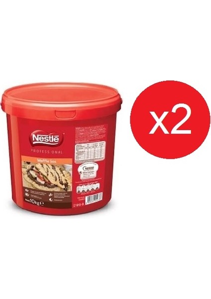 Profesyonel Waffle Çikolata - Sos - 10 kg x 2 Adet