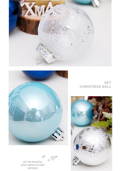 30 Adet Noel Topları 6 cm. Ağaç Mavi Noel Topları İçin Plastik Noel Ağacı Süsler Süslemeleri Ev Kolye (Yurt Dışından) fırsatları