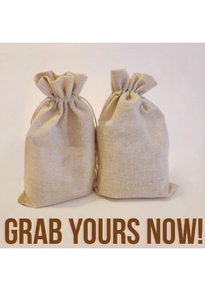 25 Adet 5.9 Inç x 8 Inç Doğal Keten Çuval Bezi Kesesi (Yurt Dışından) fiyatları