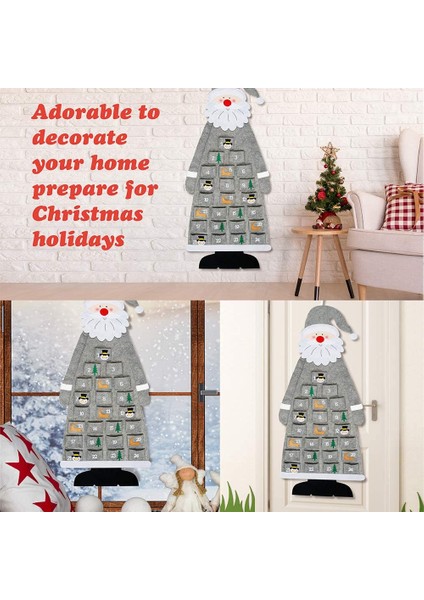 Noel Keçe Noel Takvimi Duvar Asılı Santa Noel Takvimi (Yurt Dışından) indirimleri