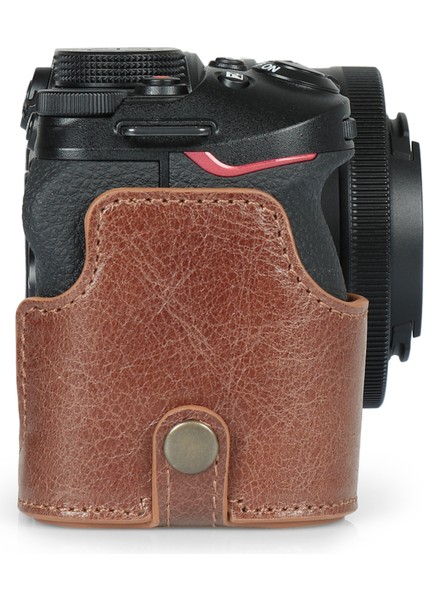 Gerçek Deri Nikon Z30 Ile Uyumlu Yarım Kamera Kılıfı modelleri