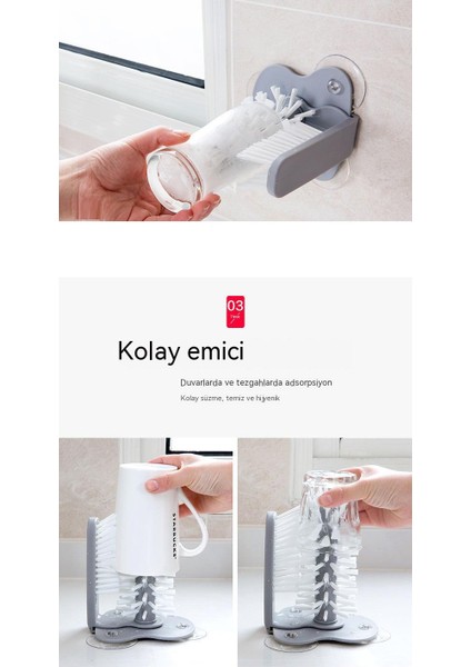 Içecek Kadehi Şarap Emme Kadehi Temizleme Fırçası Widget