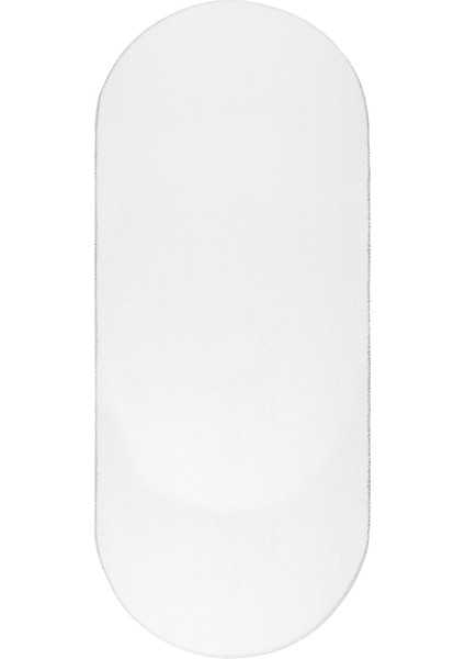 Oval Comfort Puffy Overloklu Peluş Yolluk Beyaz fırsatları