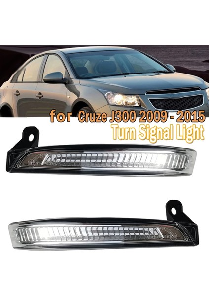 Chevrolet Cruze J300 2009 - 2015 Araba LED Dikiz Aynası Işık Dönüş Sinyal Işığı 94537660 Sol (Yurt Dışından)