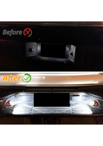 2pcs Kırmızı U Tüp LED Plaka Lambaları Gmc-Sierra Için Silverado Için Chevy Için (Yurt Dışından)