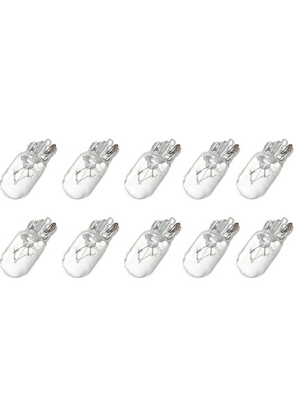 Araba T10 12 V 5 W 168 194 W5W Halojen Ampul Gösterge Paneli Gösterge Dash Lambası Okuma Işıkları, 10 Paket Sıcak Beyaz (Yurt Dışından)
