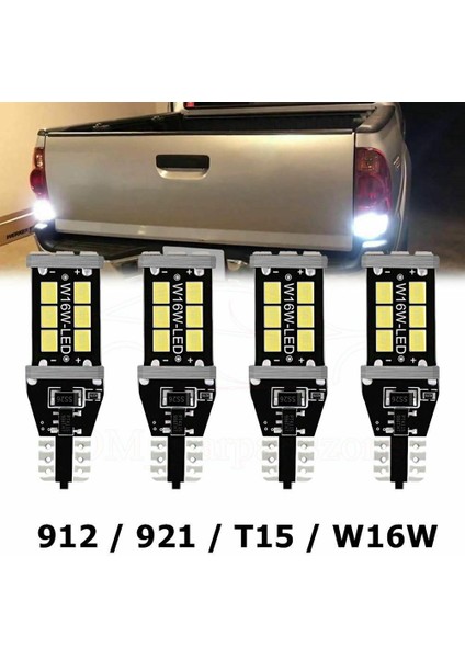 Parlak Beyaz Canbus LED Ampul Araba Yedekleme Ters Işıklar İçin 912 921 T15 W16W (Yurt Dışından) modelleri