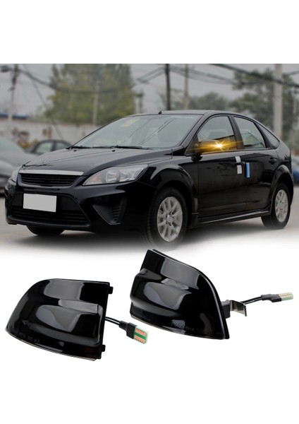 LED Dinamik Ayna Gösterge Işığı Dikiz Aynası Dönüş Sinyali Ford Focus 2 İçin Mk2 2004 - 2008 C-Max (Yurt Dışından)