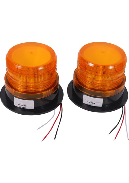 x Amber LED Beacon Strobe Acil Yanıp Sönen Işık Uyarı Lambası Kamyon 12V 24V (Yurt Dışından)