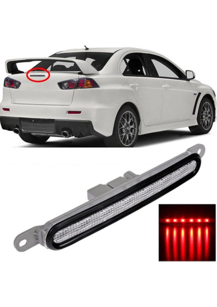 Araba Arka Kuyruk Işık Üçüncü Merkezi Lamba LED Yüksek Dağı Fren Işık 8334A065 Mitsubishi Lancer Evolution Ex 2008-2016 İçin (Yurt Dışından) fiyatları