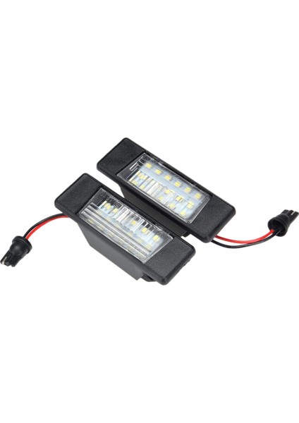 2 Adet Araba 18 LED Plaka Işıkları Plastik Nissan Qashqai İçin X-Trail Juke Primera Parlak LED Numarası Plaka Işık (Yurt Dışından)