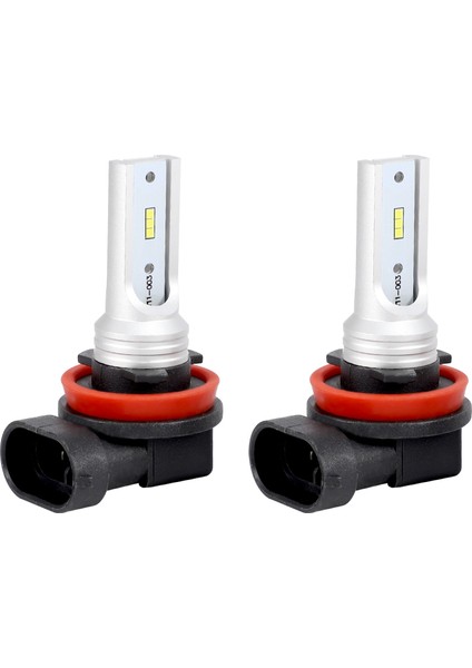 H8 H11 H16 LED Sis Ampulü, H16 LED Sis Lambası Yüksek Güçlü CSP-Y11, Soğuk Beyaz 6500K (2'li Paket) (Yurt Dışından)