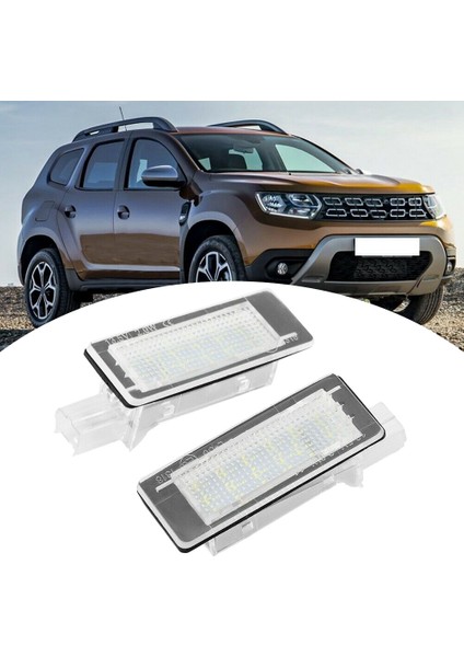 Dacia Duster 10-15 İçin Araç LED Plaka Lambası (Yurt Dışından)