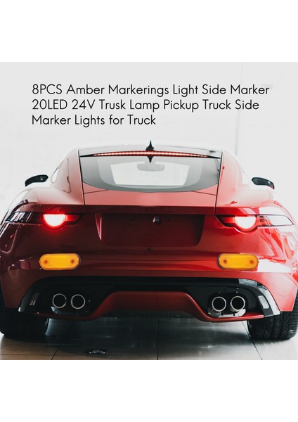 Amber Işaretleme Işık Yan Işaretleyici 20 LED 24 V Trusk Lambası Kamyonet Kamyon İçin Yan Işaretleyici Işıkları (Yurt Dışından) modelleri