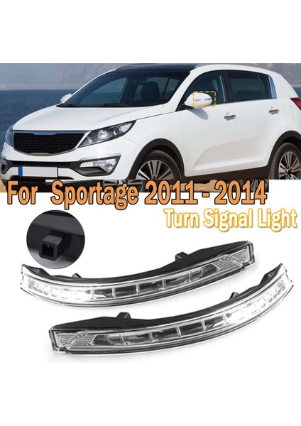Araba LED Dikiz Aynası Dönüş Sinyali Lambası Kıa Sportage 2011-2014 İçin Dönüm 87614-4T000 87624-4T000 (Yurt Dışından) indirimleri