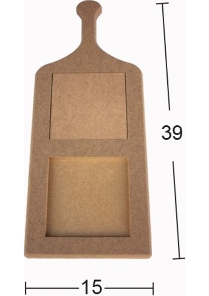 T789 Karolu Sunumluk, Boyanabilir Mdf Ahşap Sunumluk