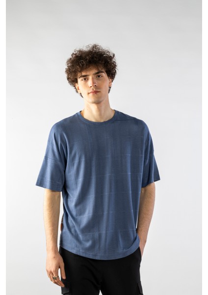 Erkek Jakarlı Oversize Kısa Kollu T-Shirt modelleri
