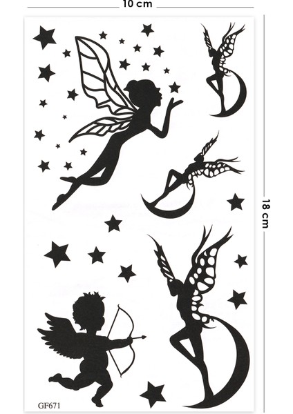 Peri Kızı Geçici Dövme Fairy Tattoo fiyatları