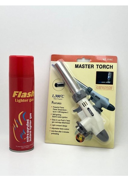 Master Torch Pürmüz Çakmak - Flash Çakmak Gazı (1 Adet)