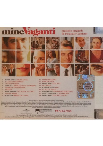 Pasquale Catalano – Mine Vaganti (Colonna Sonora Originale) CD