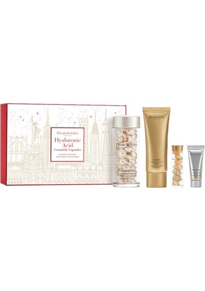 Plumped & Perfect Hyaluronic Acid 60 Adet Kapsül 4lü Cilt Bakım Hediye Seti