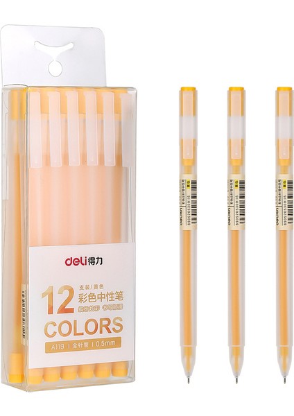 12 Adet/takım 0.5mm Jel Kalem (Yurt Dışından)