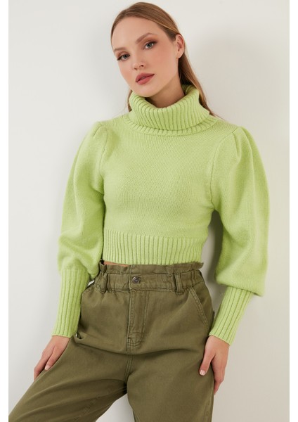 Kol Detaylı Boğazlı Yaka Kazak Bayan Kazak 63622534 fiyatları