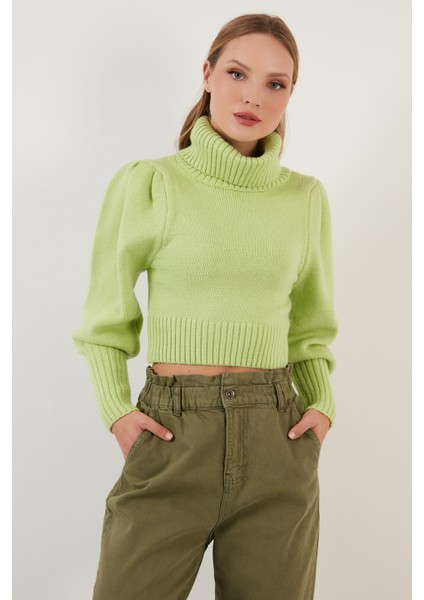 Kol Detaylı Boğazlı Yaka Kazak Bayan Kazak 63622534 modelleri