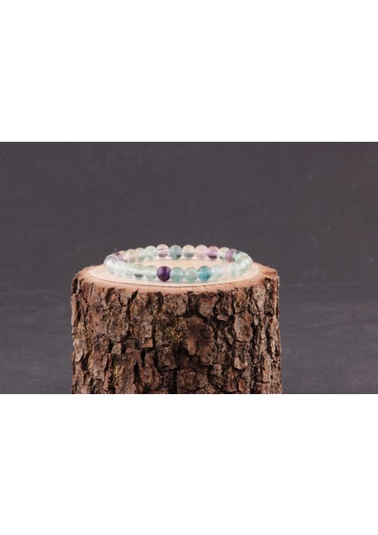 Sertifikalı Florit Doğal Taş Bileklik 6 mm fırsatları