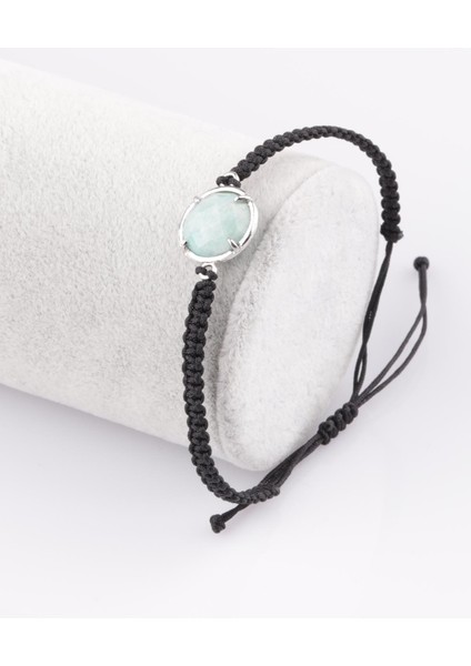 Sertifikalı Amazonit Doğal Taş Makrome Örme Bileklik fiyatları
