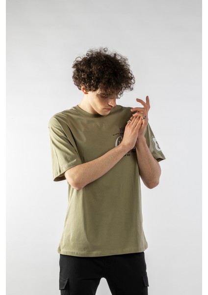 Erkek Custom Baskılı Oversize Kısa Kollu T-Shirt