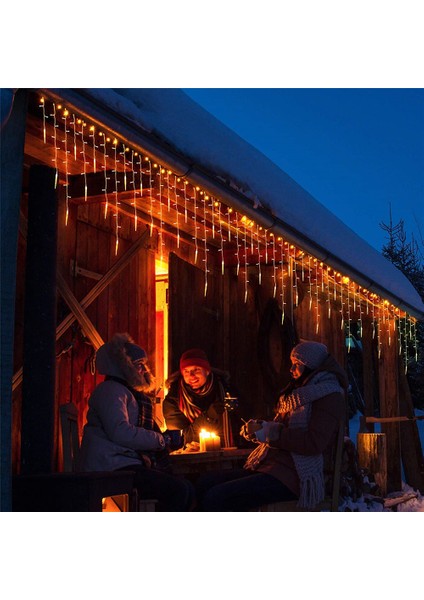 Icicle Işıkları Açık Patio Noel Dekorasyon Işıkları (Yurt Dışından)
