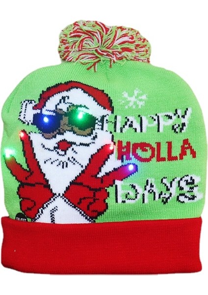 Parlayan Örme Noel Şapkası (Yurt Dışından)