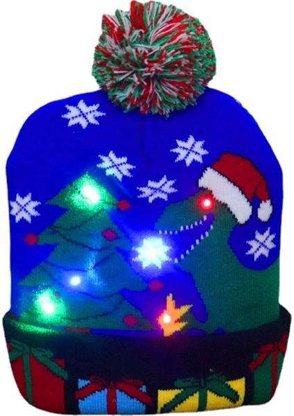 Parlayan Örme Noel Şapkası (Yurt Dışından)