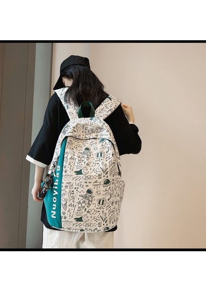 Moda Grafiti Büyük Kapasiteli Sırt Çantası (Yurt Dışından) modelleri