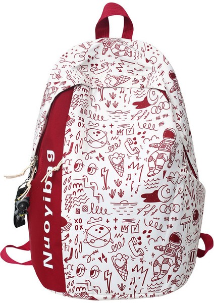 Moda Grafiti Büyük Kapasiteli Sırt Çantası (Yurt Dışından)