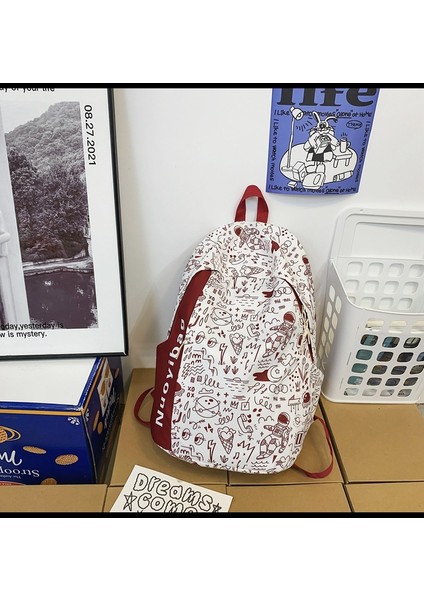 Moda Grafiti Büyük Kapasiteli Sırt Çantası (Yurt Dışından) fiyatları