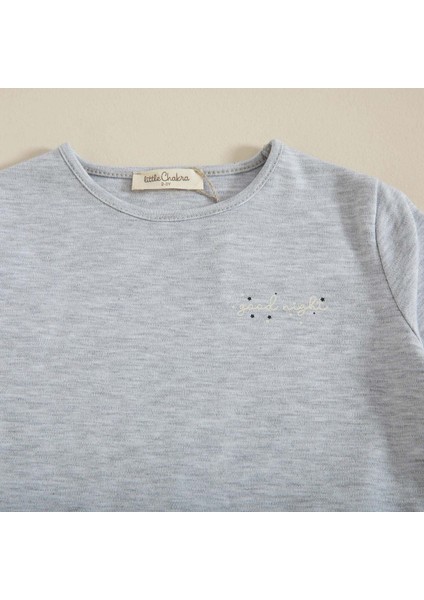 Pijama Set Gri Melanj modelleri