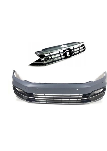 Passat B8 Için 8.5 Görünüm R-Line Ön Tampon & Panjur