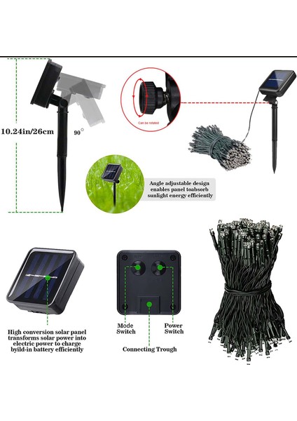 32M 300LEDS Noel Güneş Peri Işıkları (Yurt Dışından) modelleri