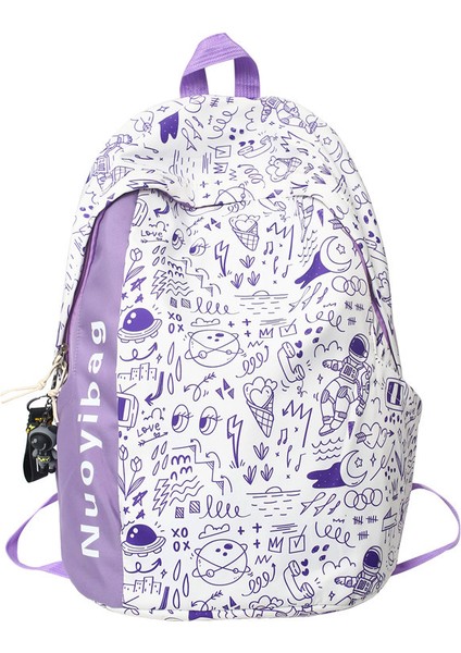 Moda Grafiti Büyük Kapasiteli Sırt Çantası (Yurt Dışından)