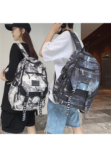 Öğrenci Kamuflaj Grafiti Büyük Kapasiteli Sırt Çantası (Yurt Dışından) fiyatları