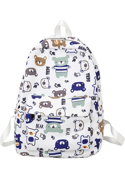 Sırt Çantası ile Karikatür Şirin Kız (Yurt Dışından)