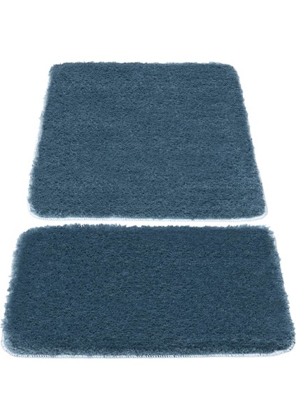 Segura Peluş Turkuaz Kaydırmaz Taban 2li Banyo Paspası 60 x 100 - 50 x 60 fiyatları